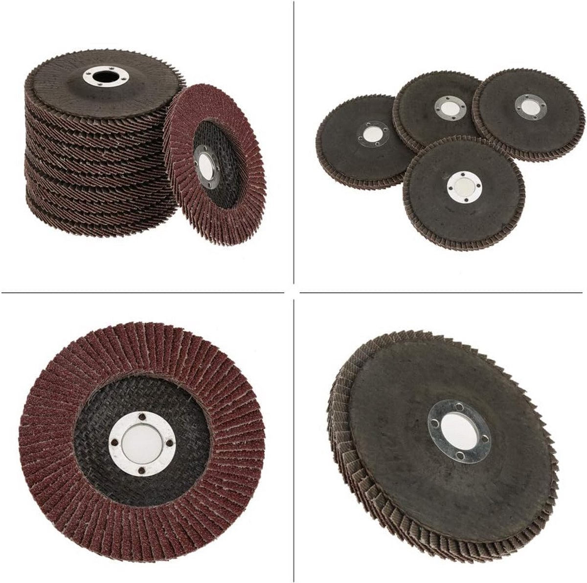 10x Slijpschijven Korrel 60 voor Metaal en Steen - 100x6x16 mm
