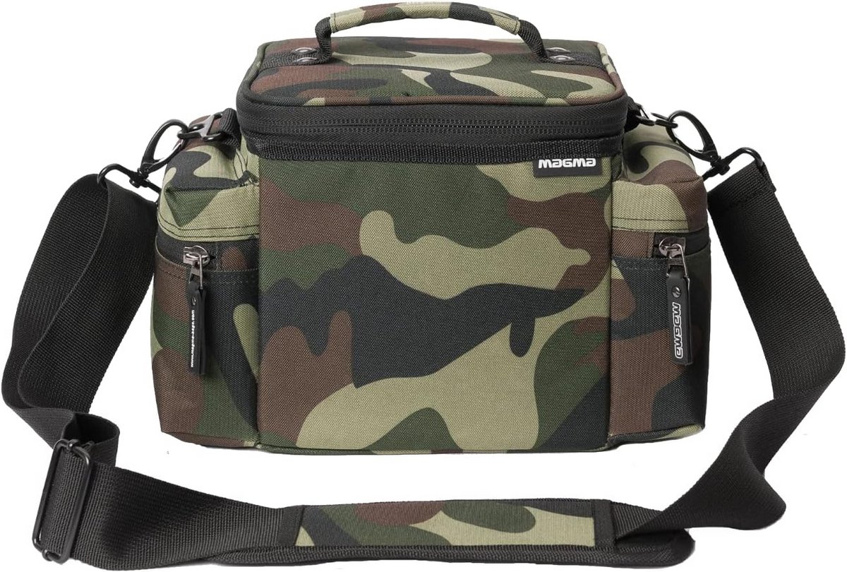Camo LP-Tas voor 7 inch Vinyl - Ruimte voor 100 Platen