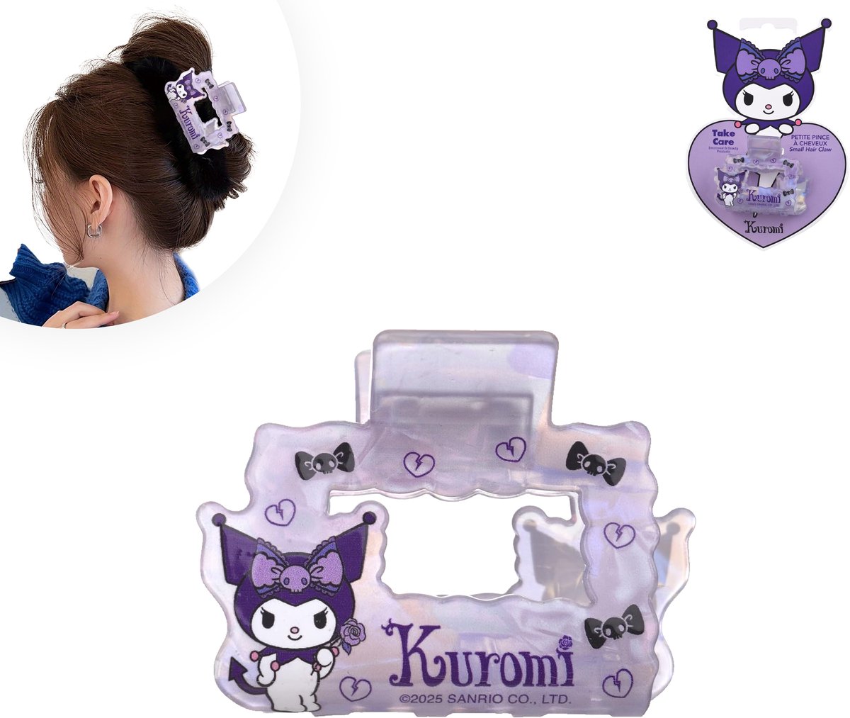 Kuromi Haarklem Meisjes - Kleine Haarklem - Haarclip - 6 x 4 x 5