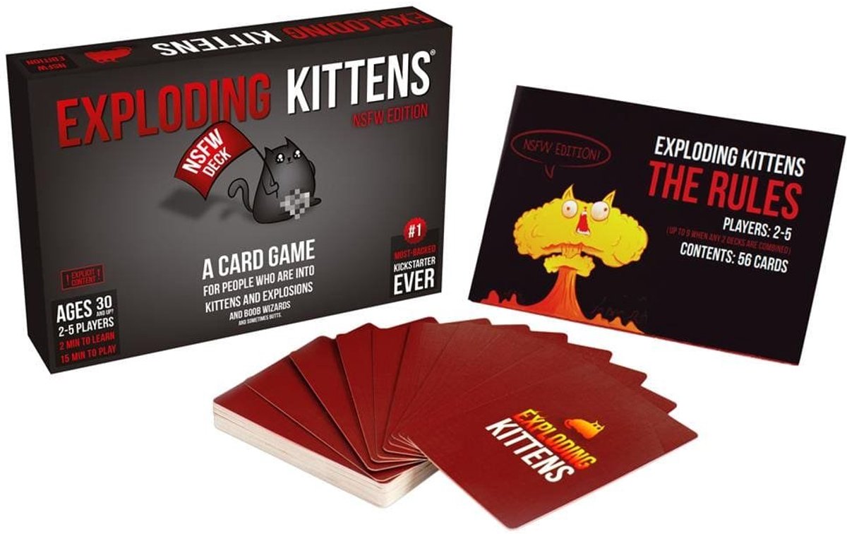 Exploding Kittens NSFW - Kaartspel voor Volwassenen - Partyspel — afbeelding 9