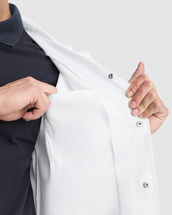 Labjas Witte Premium Unisex labjas met revers maat 2XL | bol