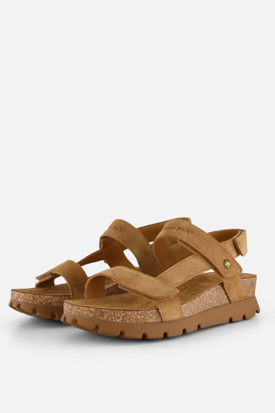 Panama Jack Selma B10 Cuero Bark Sandalen Beige Suede Dames - Beige - 40