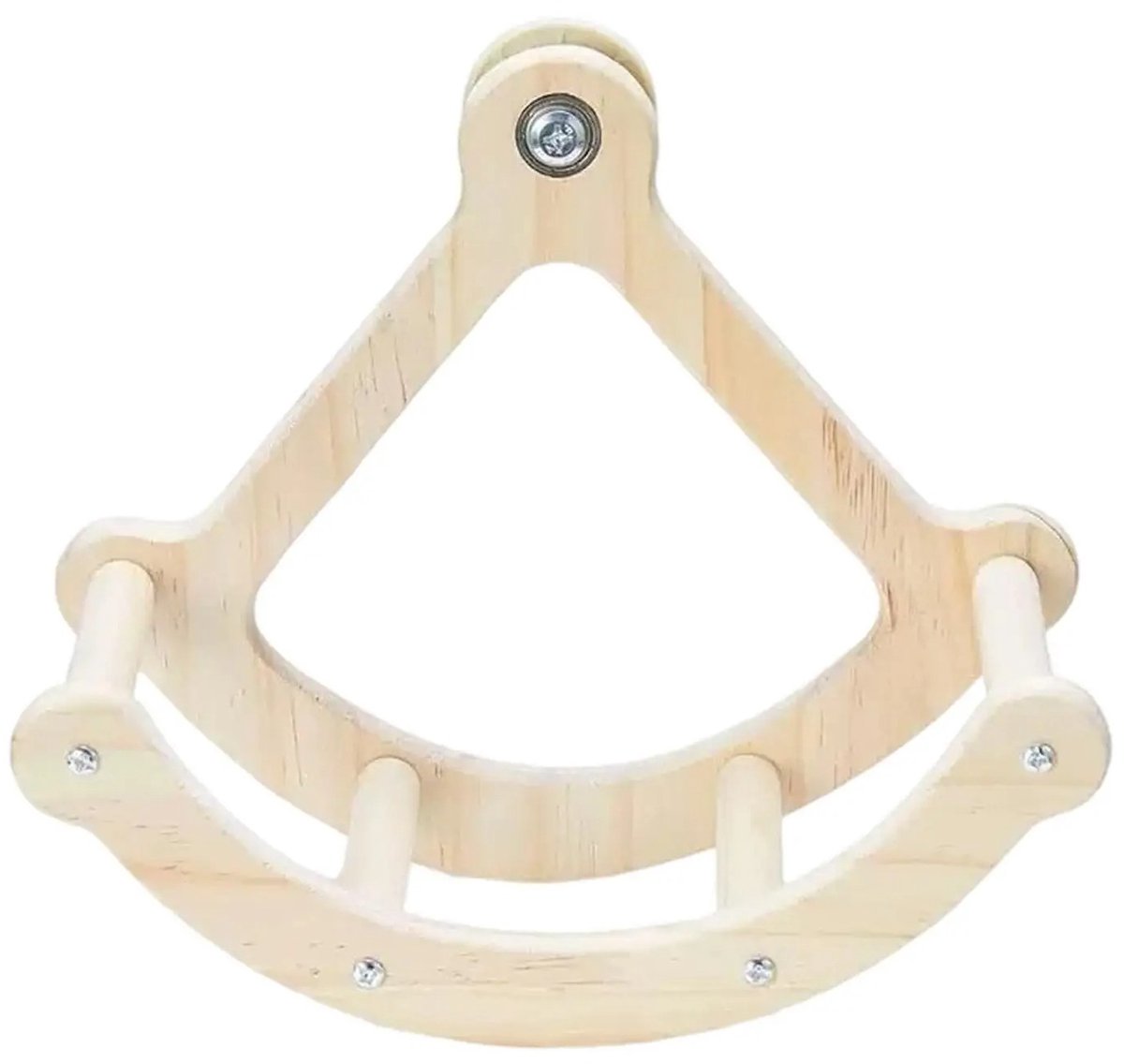 WiseGoods Premium Vogelspeelgoed Voor Papegaaien - Houten Schommel Hangmat Ladder En Bellen Voor Parkieten / Lovebirds & Ara's