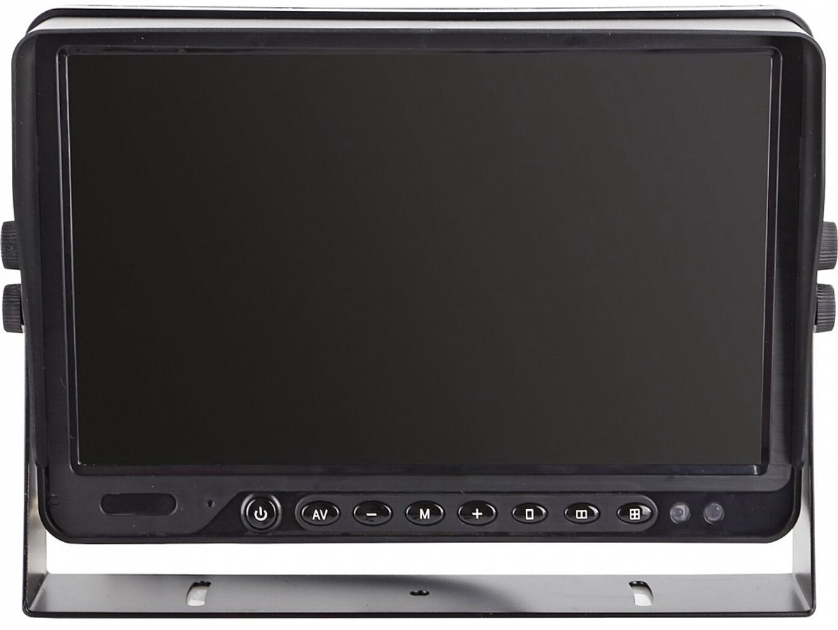 Monitor universeel 10" 4x video-ingang/splitscreen