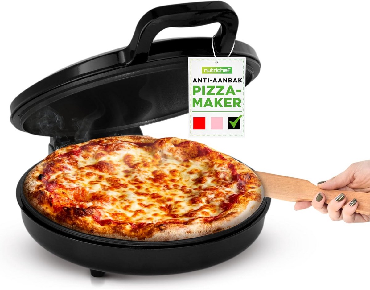 Elektrische Pizza Oven voor Thuis - Geschikt voor Pizza tot 30 cm, Toast en Meer | Verstelbare Temperatuur
