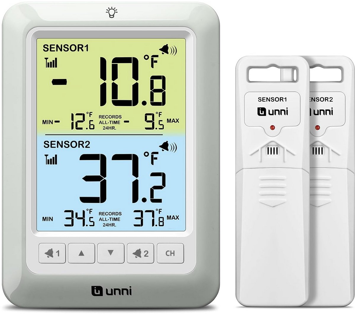 Draadloze Koelkast Thermometer met Alarm voor Koel- en Vriezer