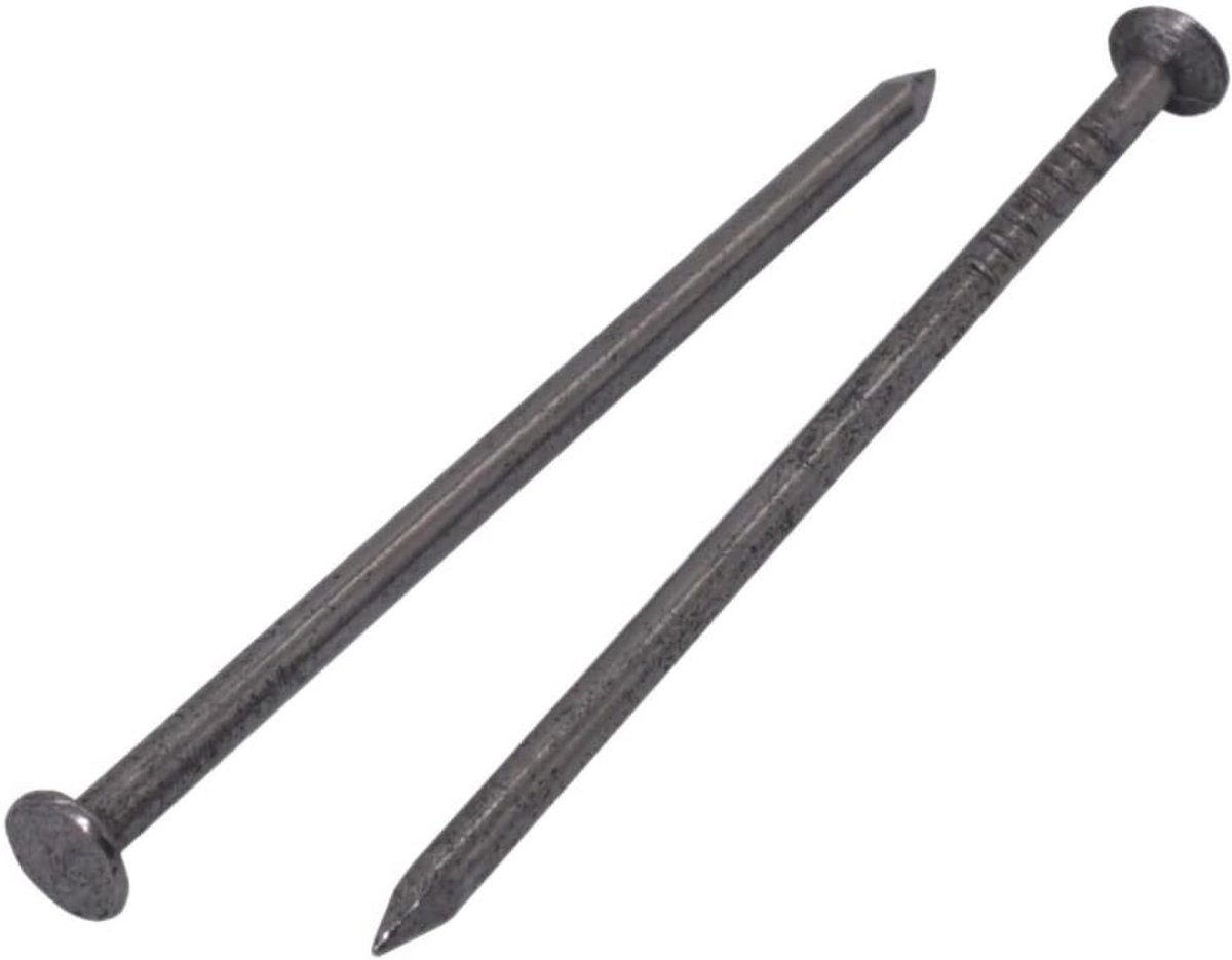 50x Bouwnagels Staal 2.5x60mm met Platte Kop - Sterke Spijkers voor Houtconstructie