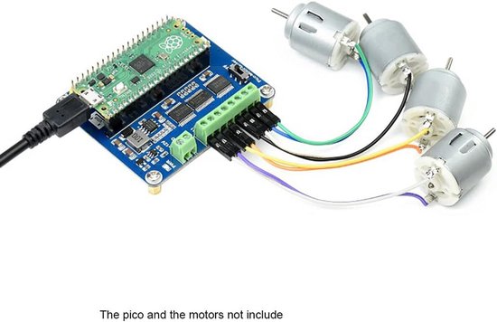 Motor Driver Module voor Raspberry Pi Pico - 4 DC Motoren aansturen met ...