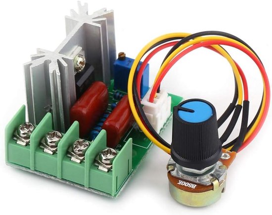 6000W Motorsnelheidsregelaar – SCR Spanningsregelaar – AC 220V – Dimmer Voor Verlichting, Snelheid En Temperatuur – Met Groot Koellichaam – Voor Weerstandsbelasting
