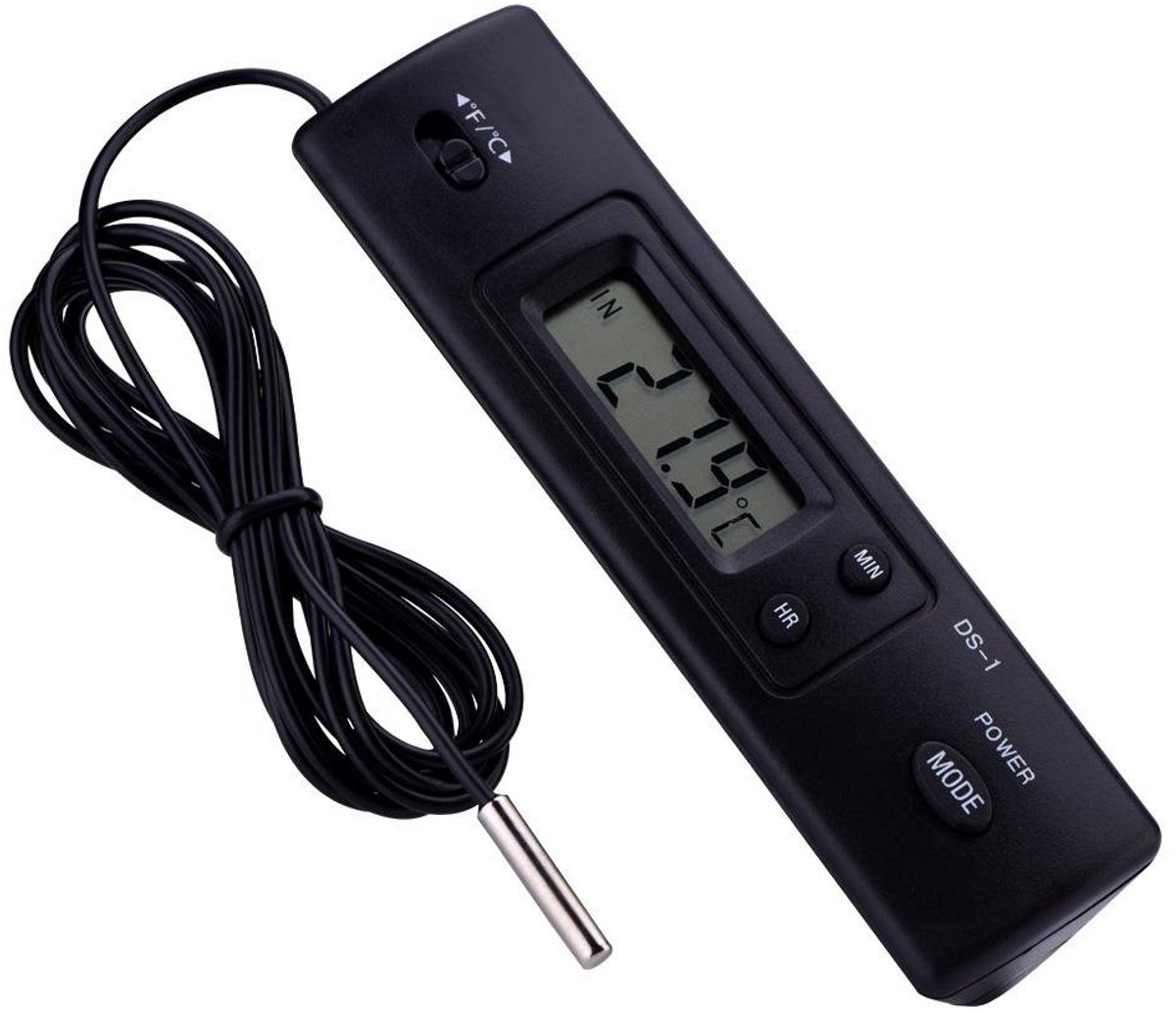 Digitale LCD Thermometer met Bedrade Sensor voor Koelkast en Binnen/Buiten Meting