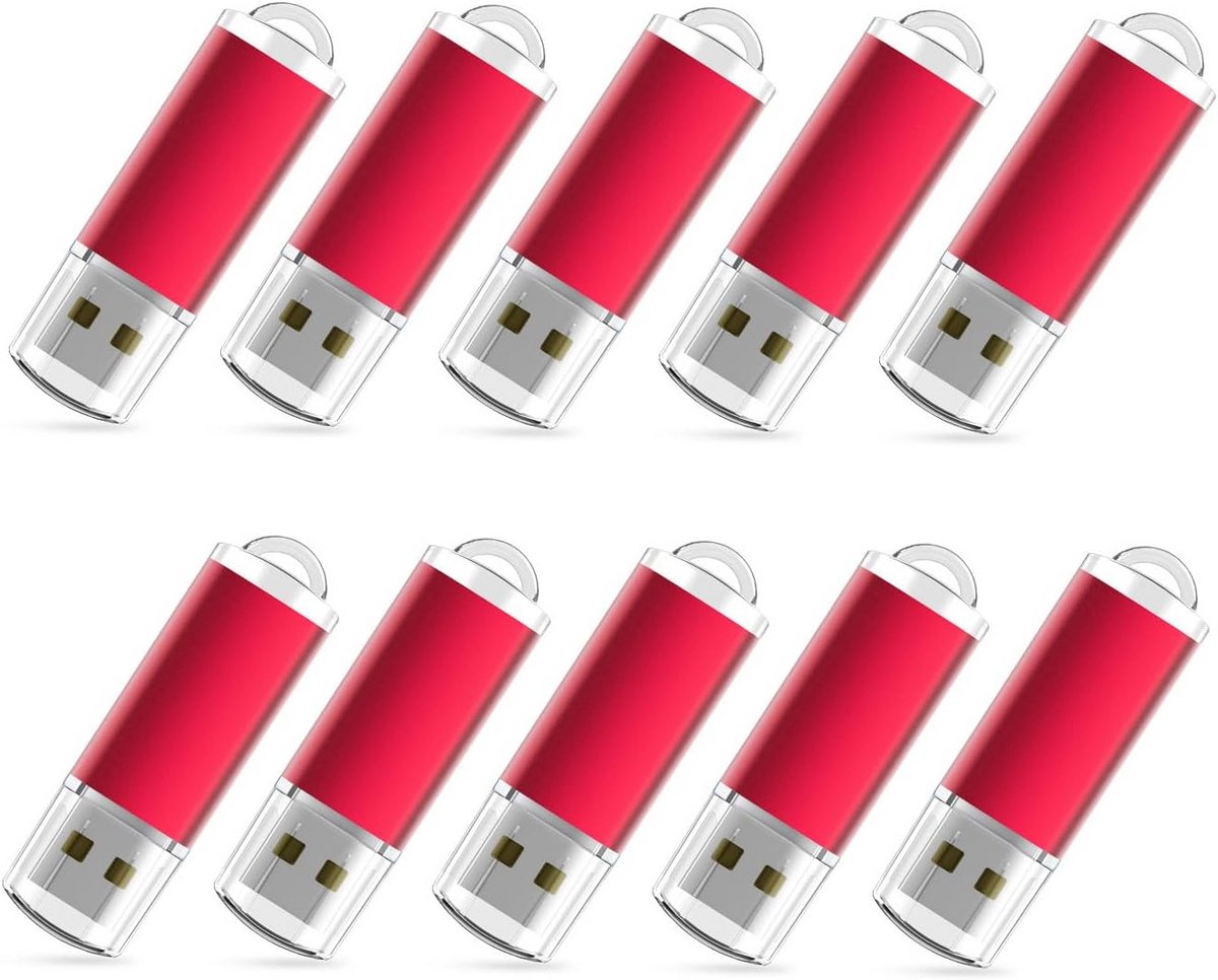 10 stuks 64GB USB Stick Geheugenstick USB 2.0 Zwart voor Laptop en PC