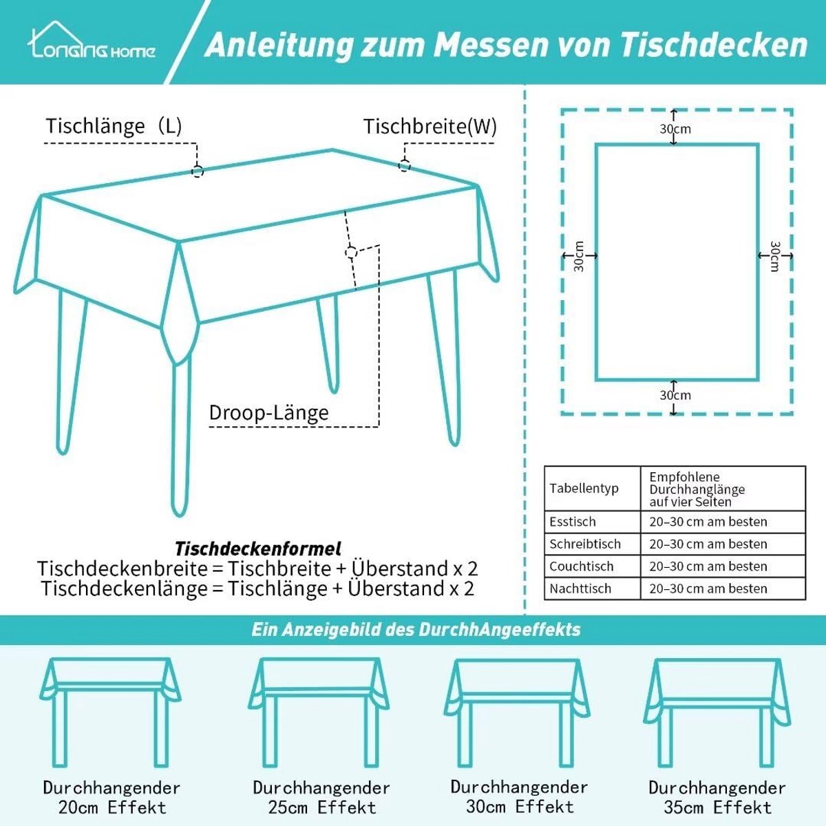 Afwasbaar Tafelkleed PVC Geruit Lichtgrijs 120 x 140 cm