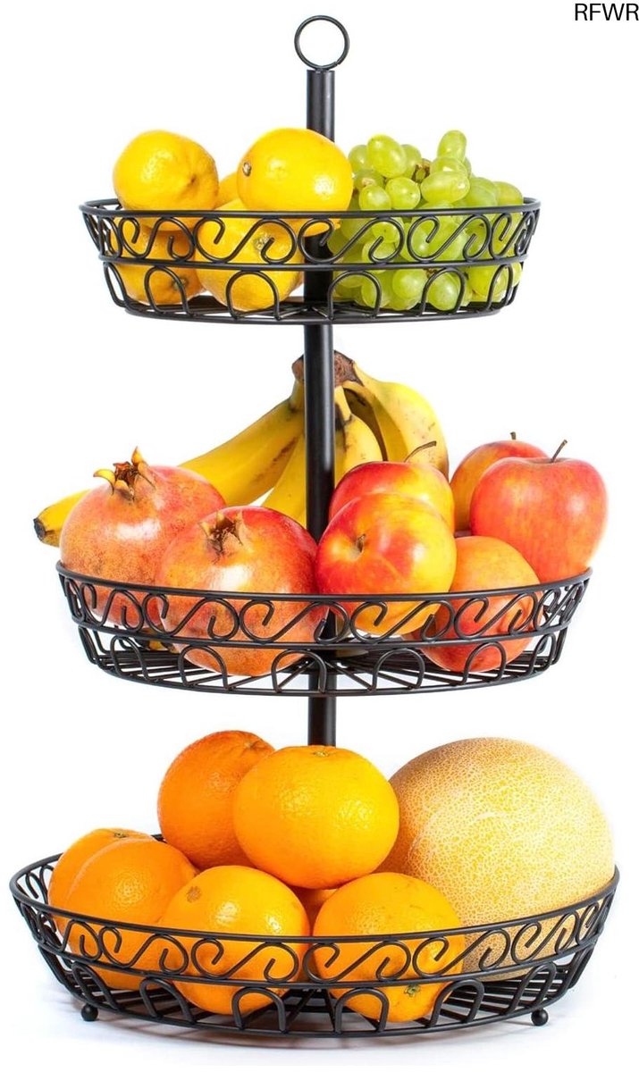 Fruitschaal - Fruitmand Etagere 3 laags - Keuken