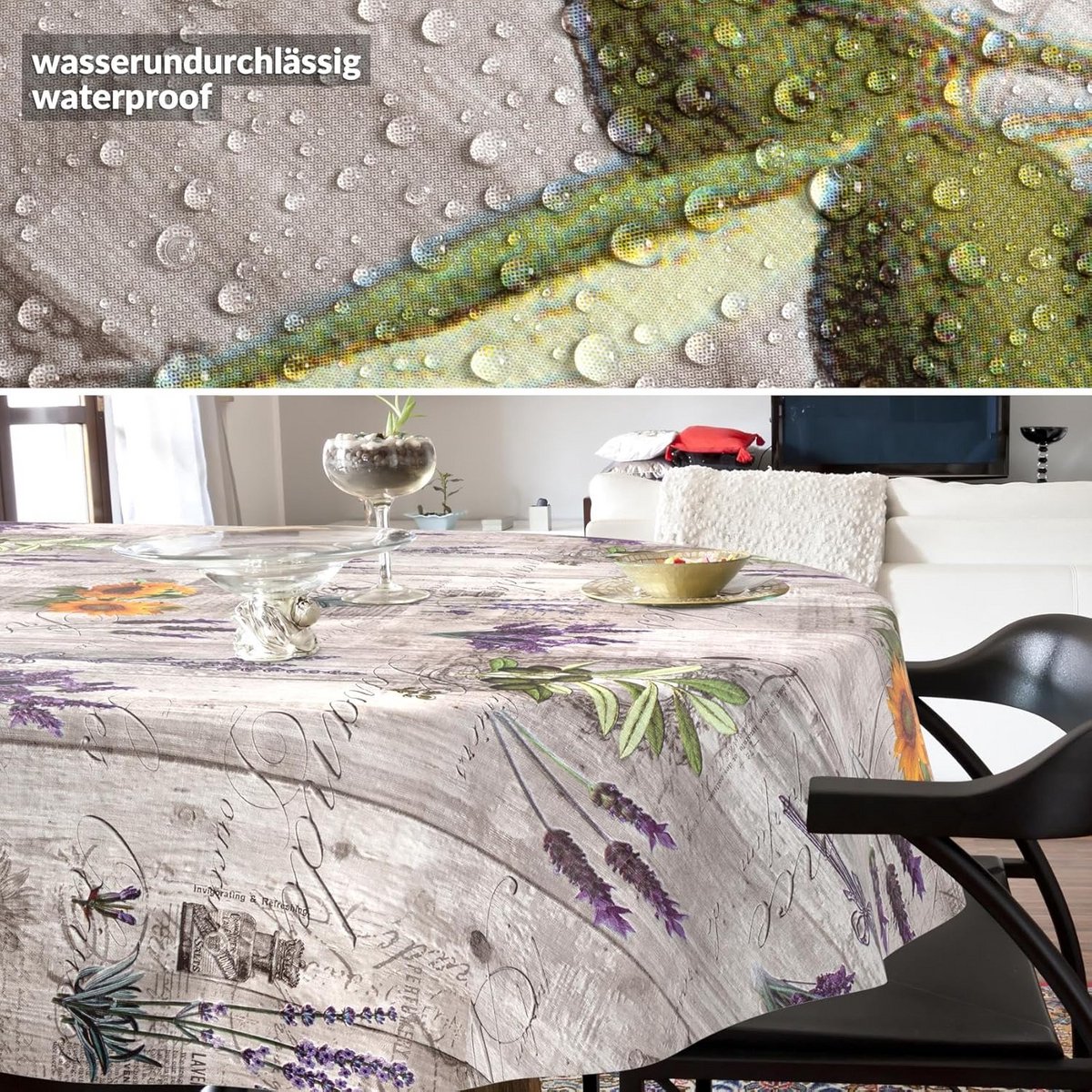 Waterafstotend Tafelkleed Ovaal 300x140 cm met Lotuseffect
