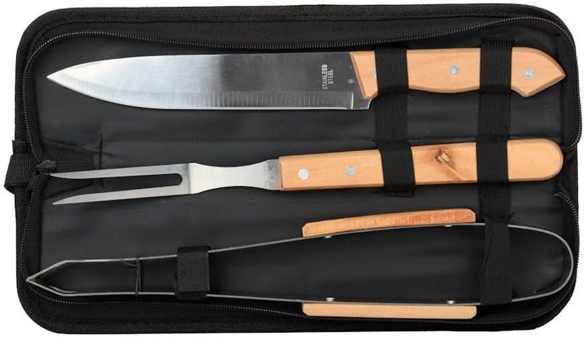 BBQ accesoires - BBQ gereedschap set - RVS barbecue gereedschap - Zomerset