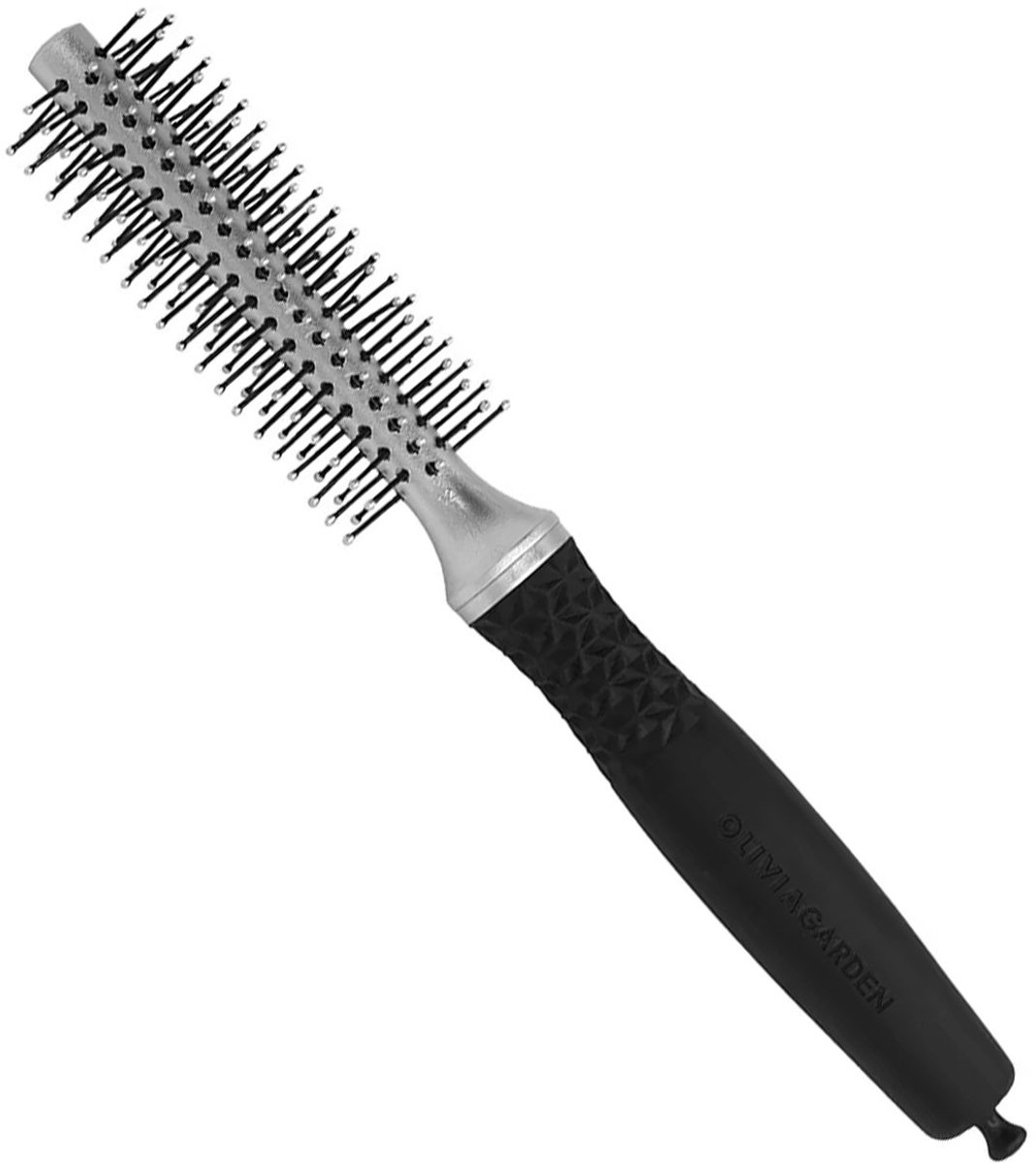 Olivia Garden - Blowout Soft Double Bristles - Silver 10 mm