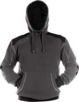 Dassy Indy Sweater met kap 300318 - Antracietgrijs/Zwart - 3XL