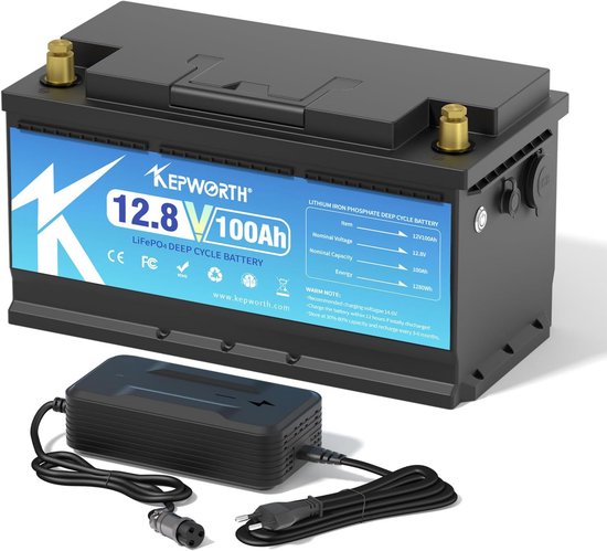12V 100Ah Lithium Accu met BMS voor Camper, Boot en Zonne-installaties