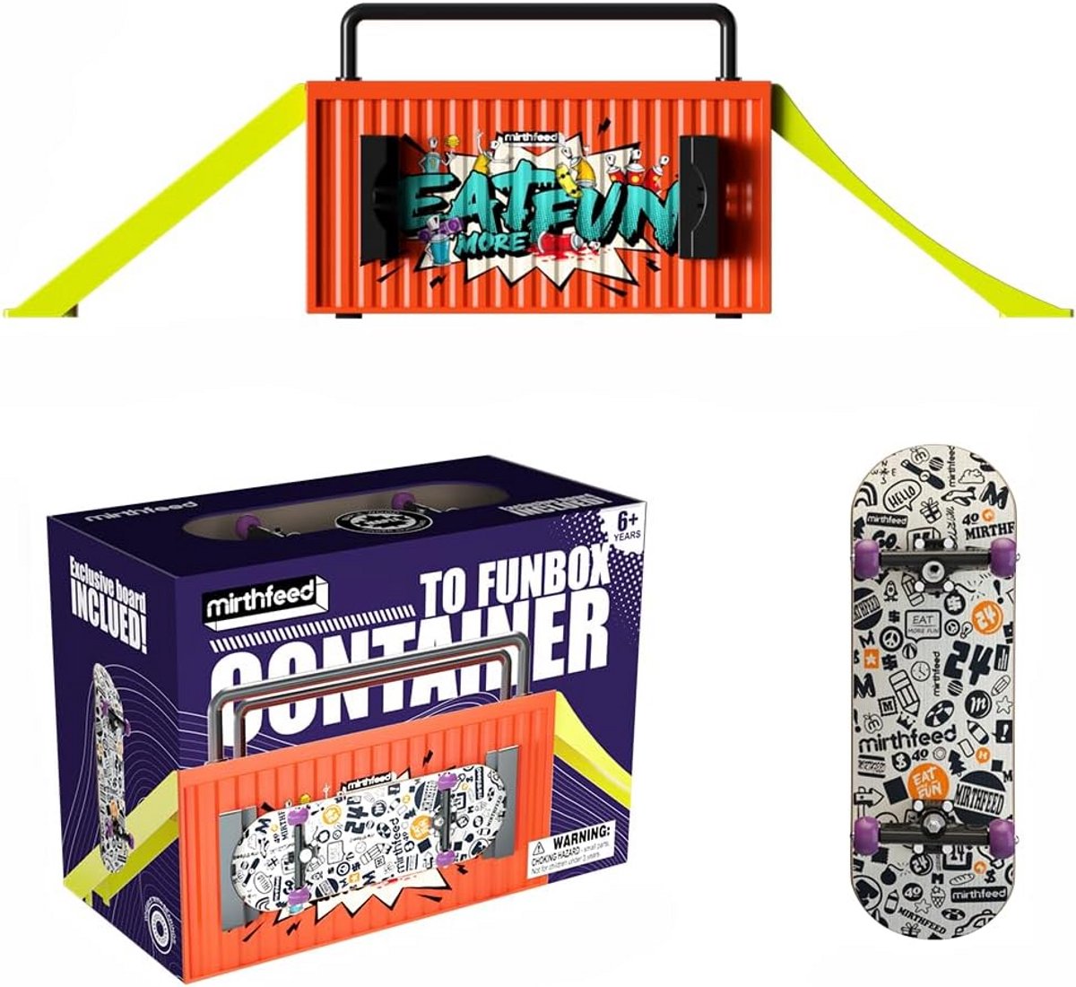 Houten Vingerboard Ramp Set met Mini Skateboard voor Binnen Oefenen