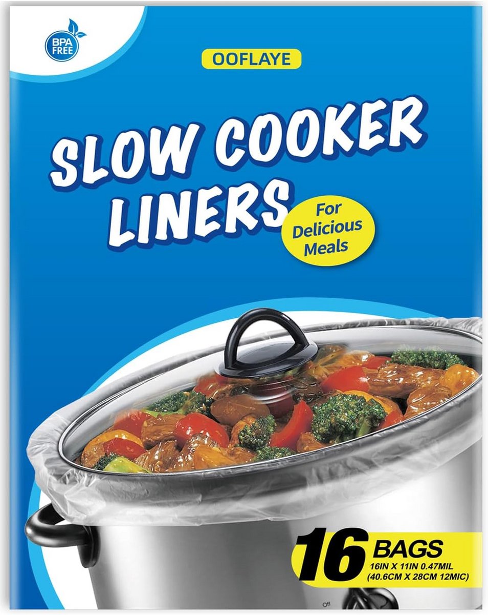 Kookzakken voor Kleine Slowcooker Universele Pasvorm Voor 1-3 Qt