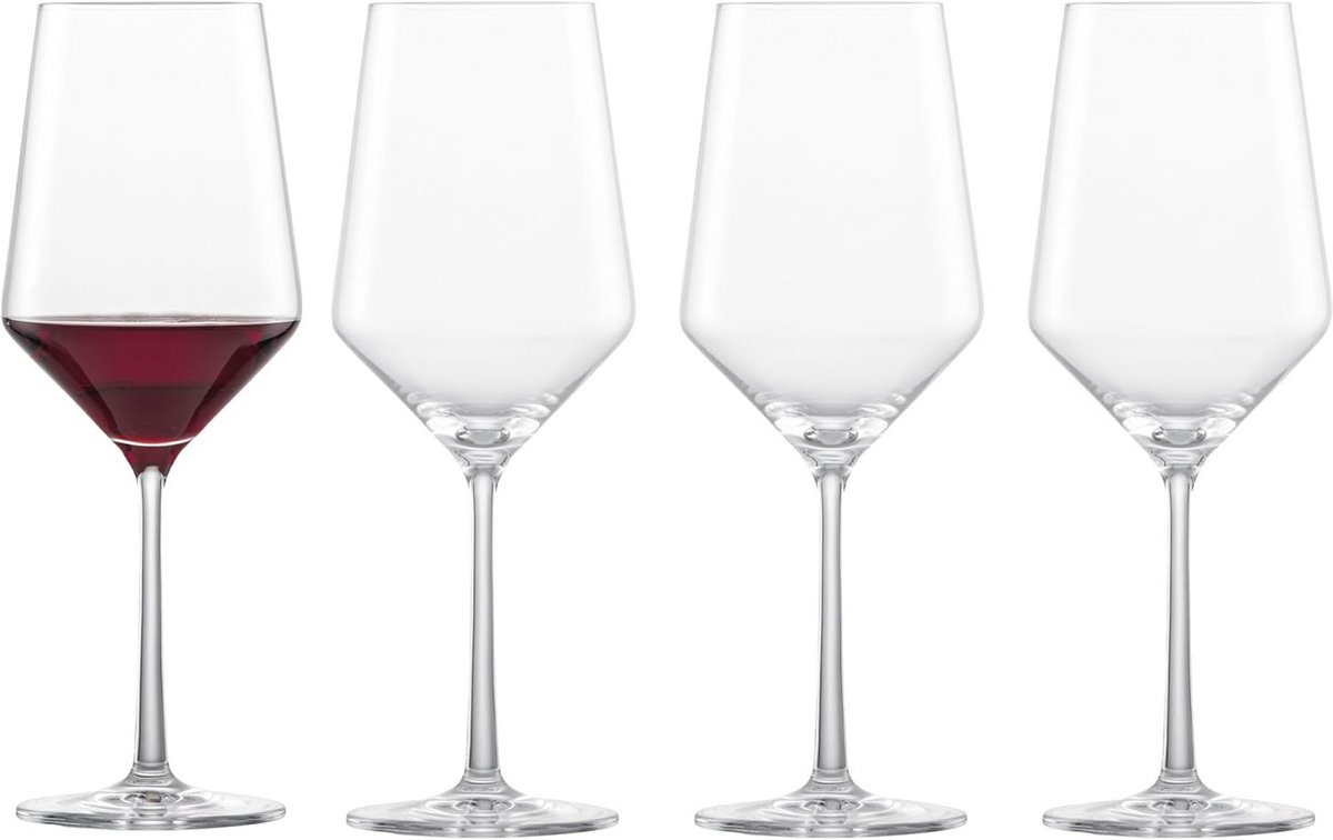 Wijn- en Bordeauxglazen 510ml - Set van 4 Kristallen Glazen