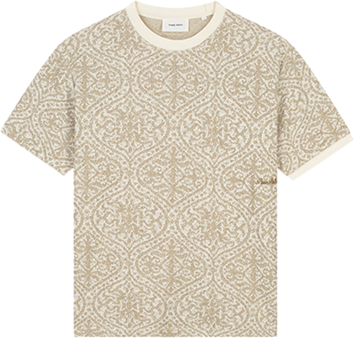 Pure Path Jacquard Pattern T-Shirt