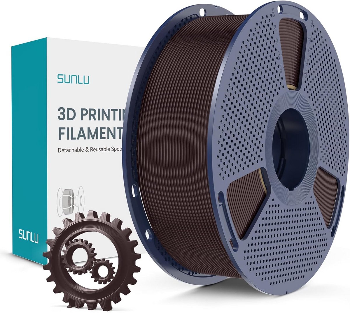 Hoogwaardig PLA+ 1.75mm 3D Printer Filament 1kg - Geroosterde Kastanje