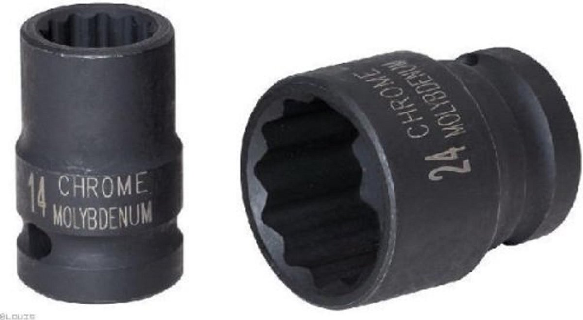 1/2" Korte Dopsleutel Twaalfkant Kracht 18mm