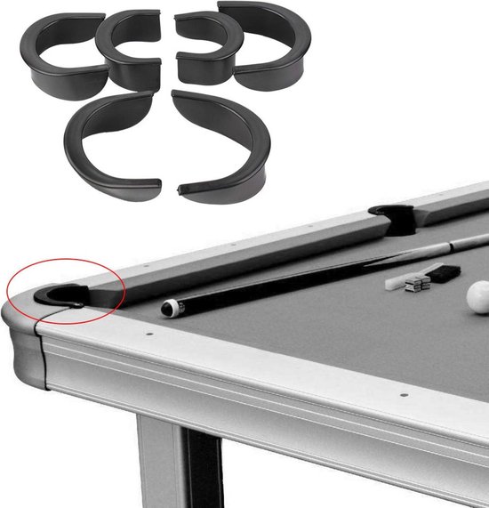 Set van 6 Rubberen Liners voor Biljarttafel Gaten - Pool Billiard Accessoire — afbeelding 2