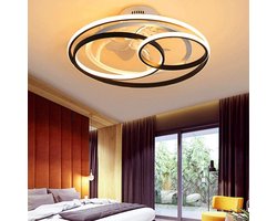 Moderne LED Plafondventilator met Verlichting Zesblads Onzichtbare Stille Zwenklamp Dimbaar
