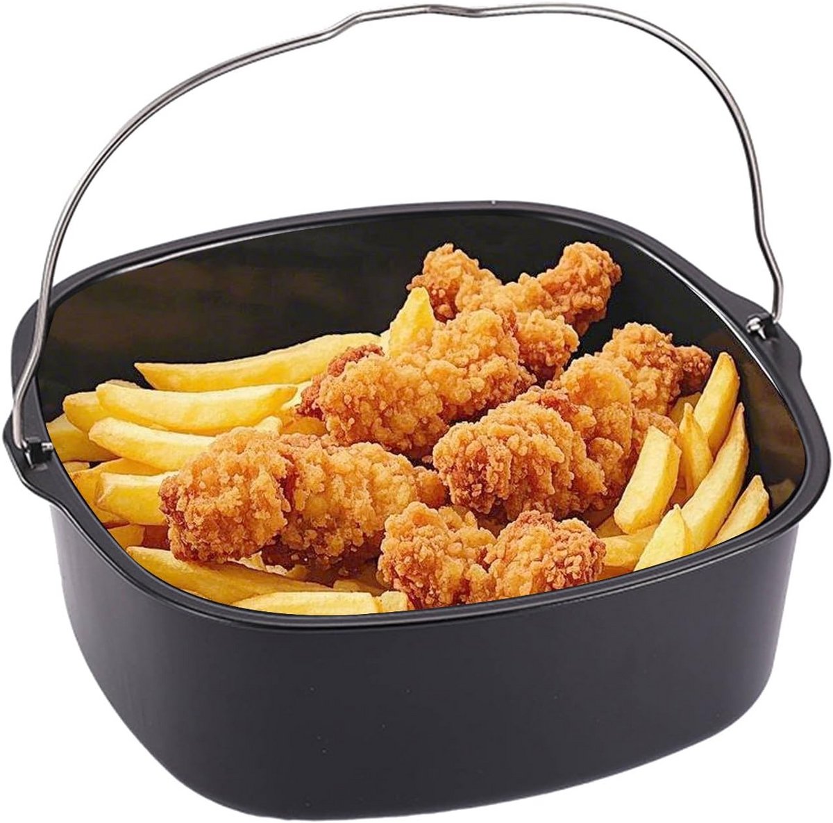 Hittebestendige Airfryer Accessoires met Handvat - Herbruikbare Vormen voor Bakken