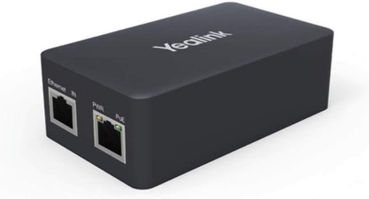 Power over Ethernet Injector Zwart voor IP Camera's en VoIP