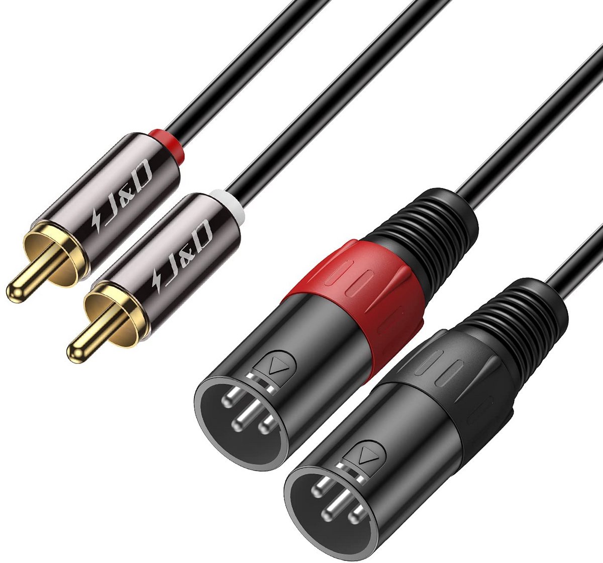 XLR naar RCA Kabel - Stereo Audio Verbindingskabel voor Luidspreker en Versterker