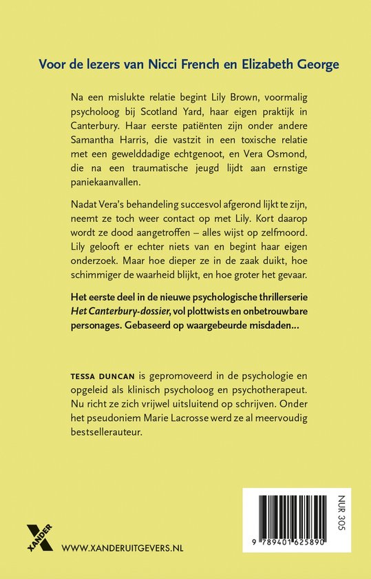 Het Canterbury-dossier - Vergeet me niet