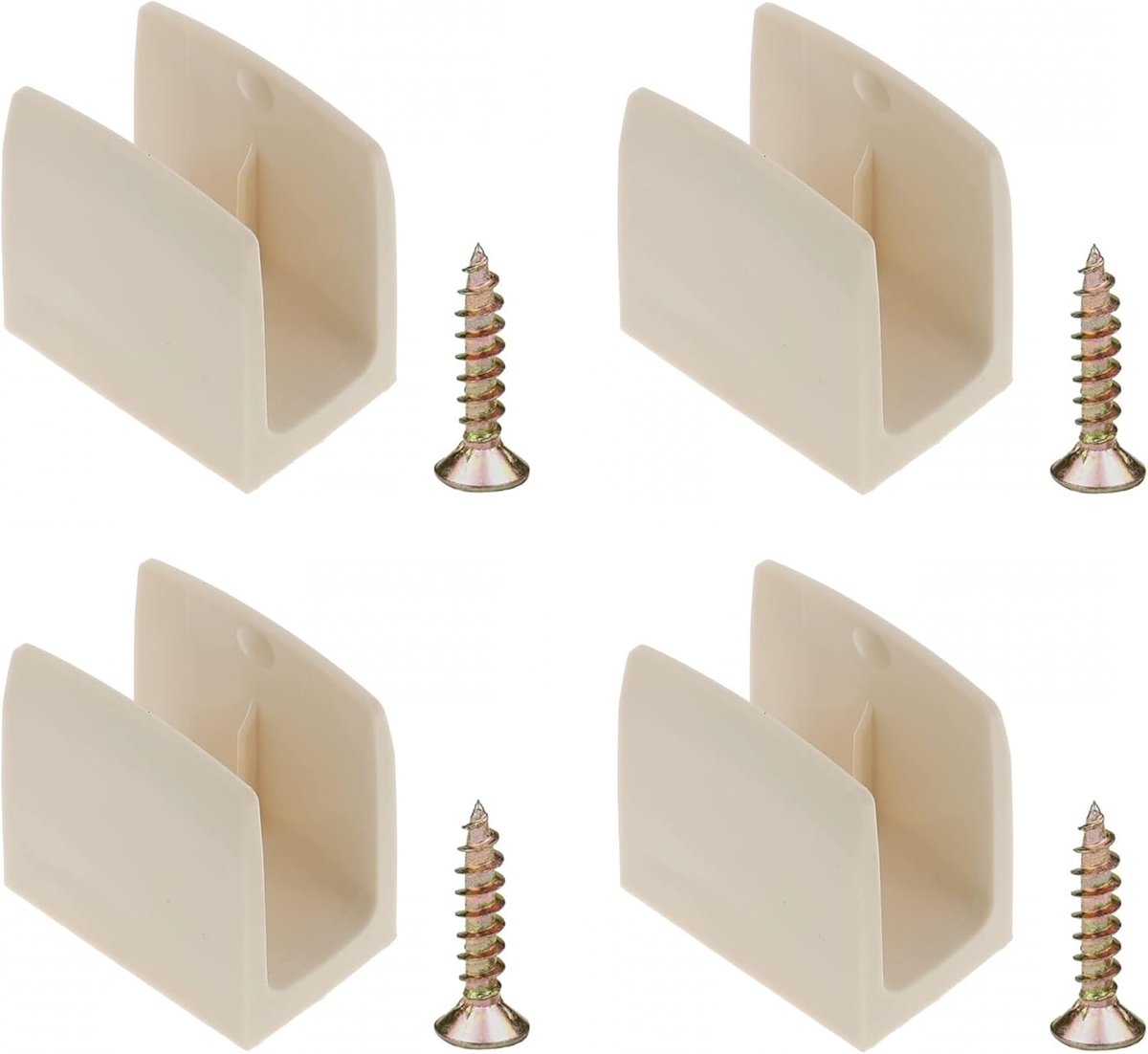Rolluik Clips - Slinger Houder - Raam Bevestiging - Universele Pasvorm - 15-18 mm - Beige