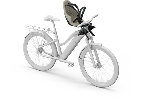 Thule Yepp 2 mini - fietsstoeltje - voorzitje - Soft Sand van Thule — afbeelding 4