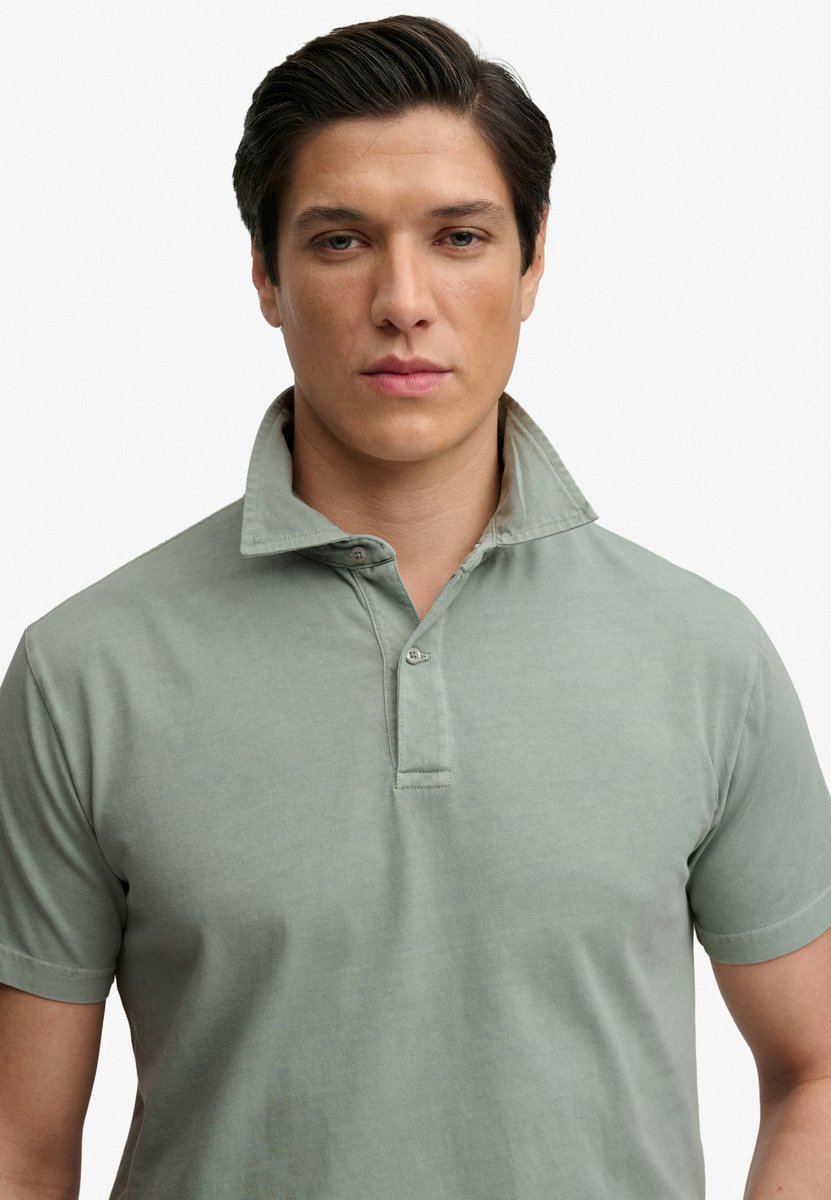 Superdry Poloshirt Essential Jersey Polo M1110509a Slate Mannen Groen