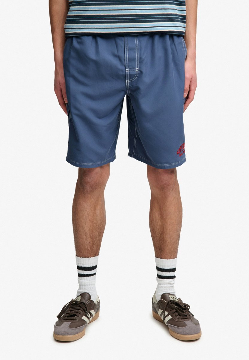 Superdry Cargo 19-Inch Boardshorts Heren Zwembroeken Vintage Indigo
