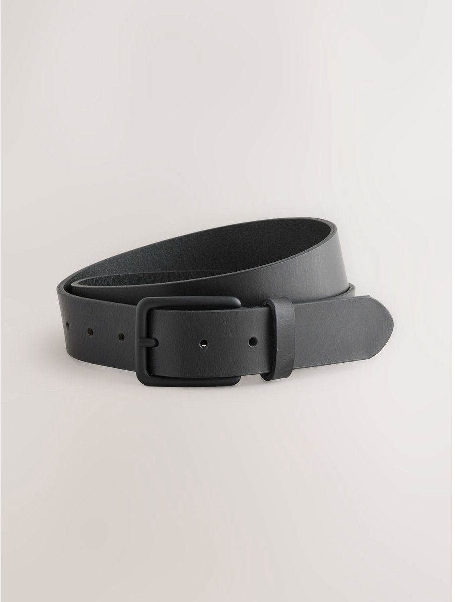 Next - Heren - Casual leren riem - Zwart