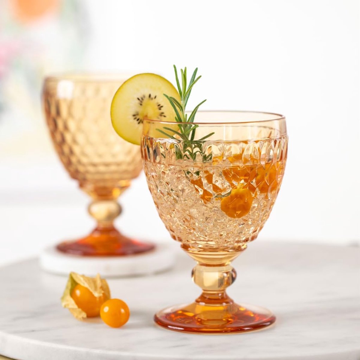 Rode wijnglas - Kristalglas - Thuis genieten - Vaatwasmachinebestendig - 200 ml - Geel