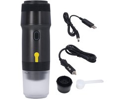 Draagbare Koffiemachine - Reis Koffiezetter - Snel Koffie Maken - Draadloos Verwarmend - 30x20x9 cm