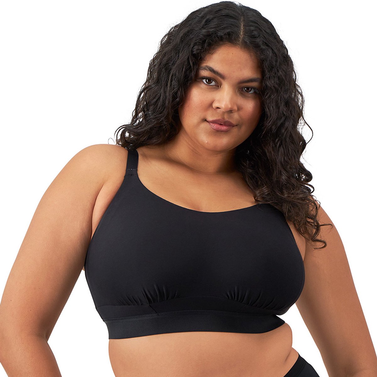 Elomi Downtime Non Wired Bralette - Black - Maat (EU) ZWART