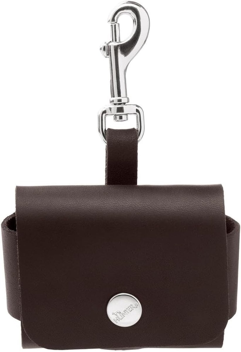 Poepzakdispenser - Hondenpoepzak houder - Hond uitlaten - Inclusief rol zakjes - 13 x 10 x 5 cm - Donkerbruin