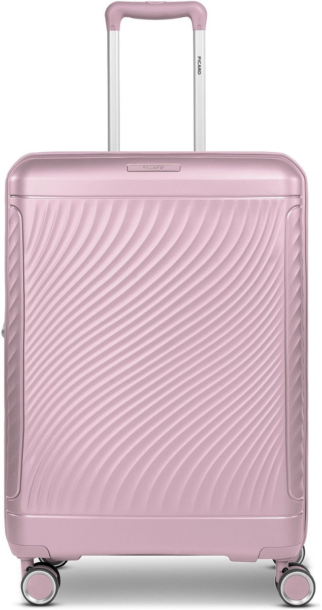 Picard Vienna 4 wielen Trolley M 65 cm met uitbreidingsplooi - Harde bagage - TSA slot - rose