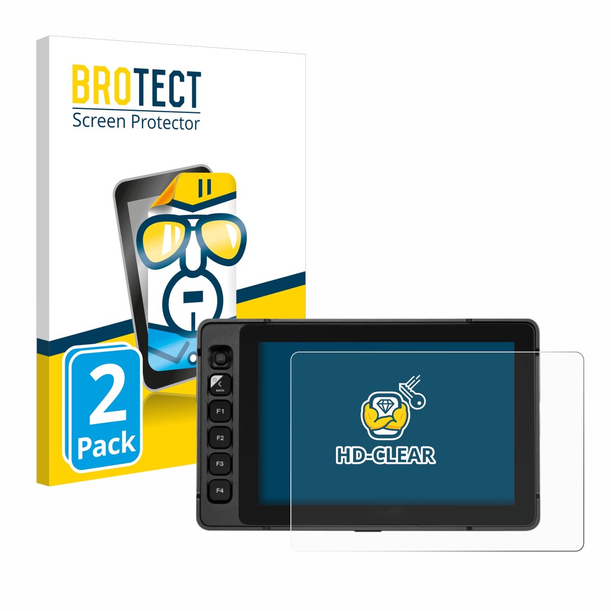 BROTECT - Screenprotector voor SmallHD Ultra 7 - Folie Beschermfolie transparant 2 Stuks
