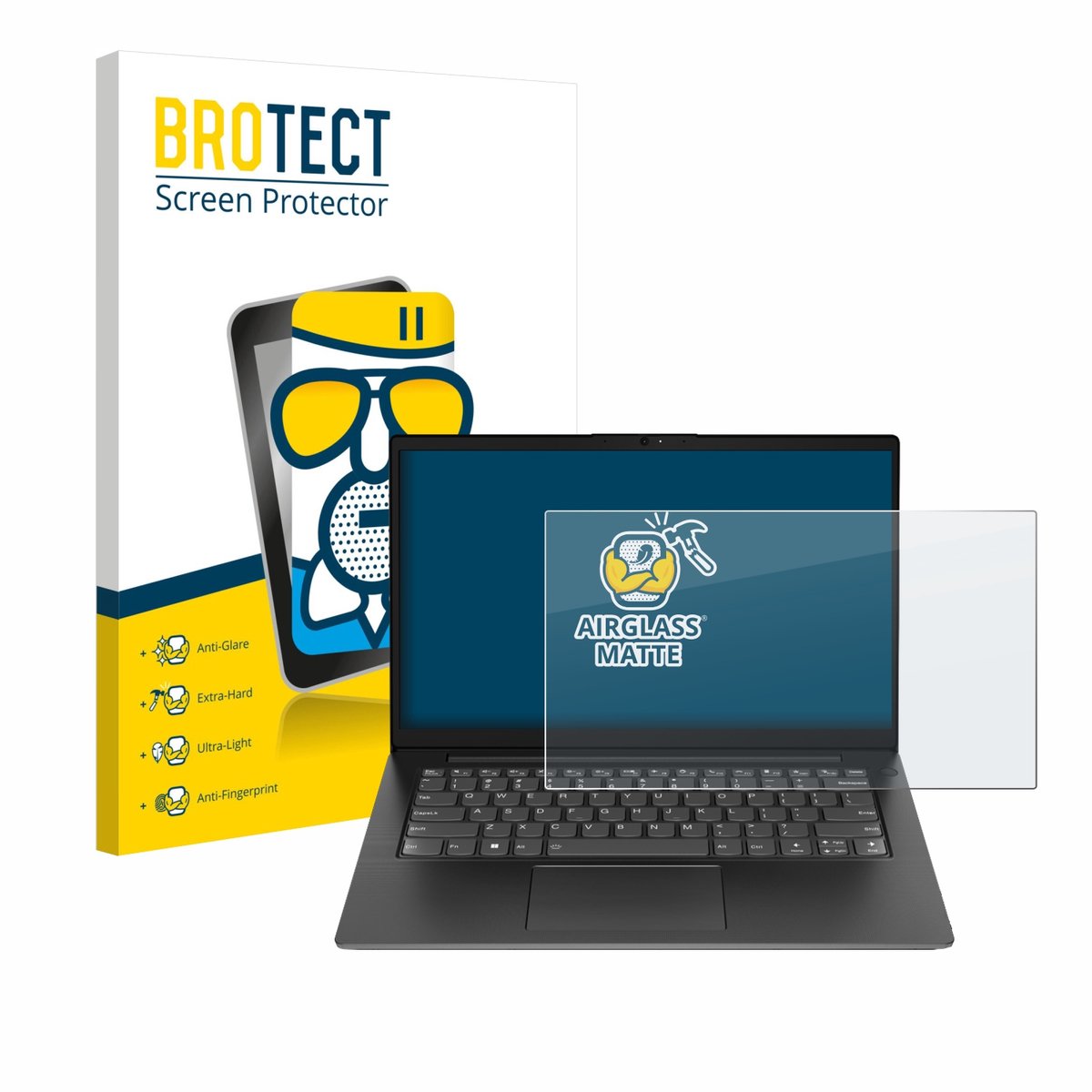 BROTECT - Screenprotector voor Lenovo V14 Gen 5 - Folie Beschermfolie Beschermglas matte