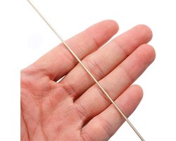 Zilveren Lasstaaf - Soldeerstaaf Metaal - Metaal Verbindingen - Cadmiumvrij Zilver - 500 mm 1.5 mm - Zilverkleurig
