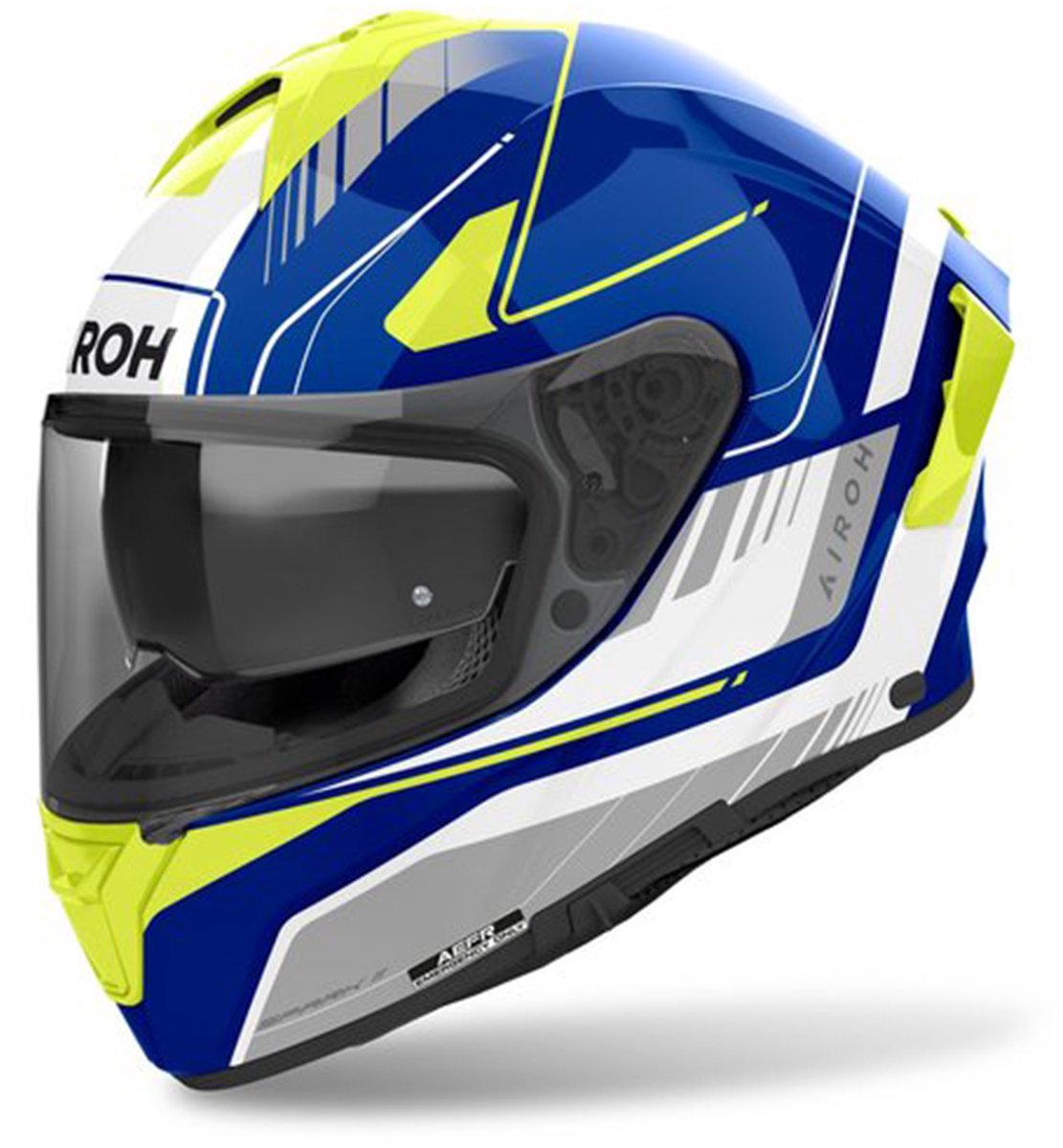 Airoh Spark 2 Chrono Blauw Geel Glossy Integraalhelm - Helm