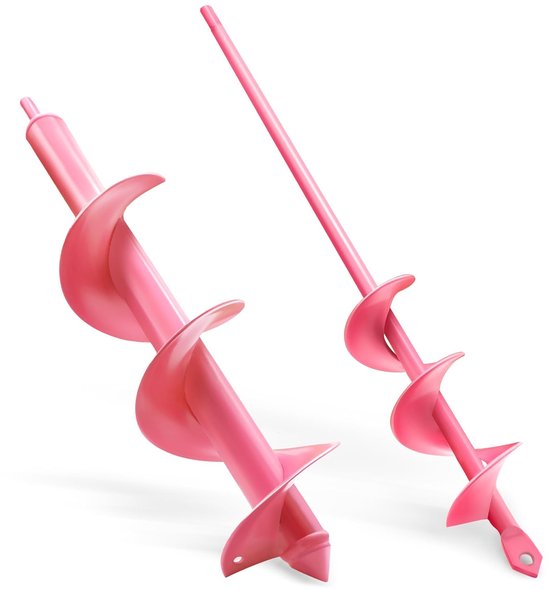 Grondboor Boormachine - Tuinboor Plantengat - Bloembollen Planten - Zwaar Gelegeerd Staal - 8x42cm — afbeelding 5