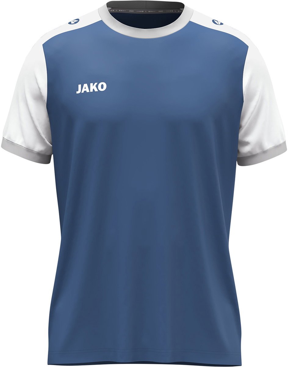Jako Dynamic Shirt Korte Mouw Heren - Nachtblauw / Wit / Lichtgrijs | Maat: M